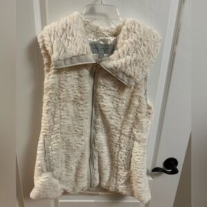 Marc New York Ivory Faux Fur Vest